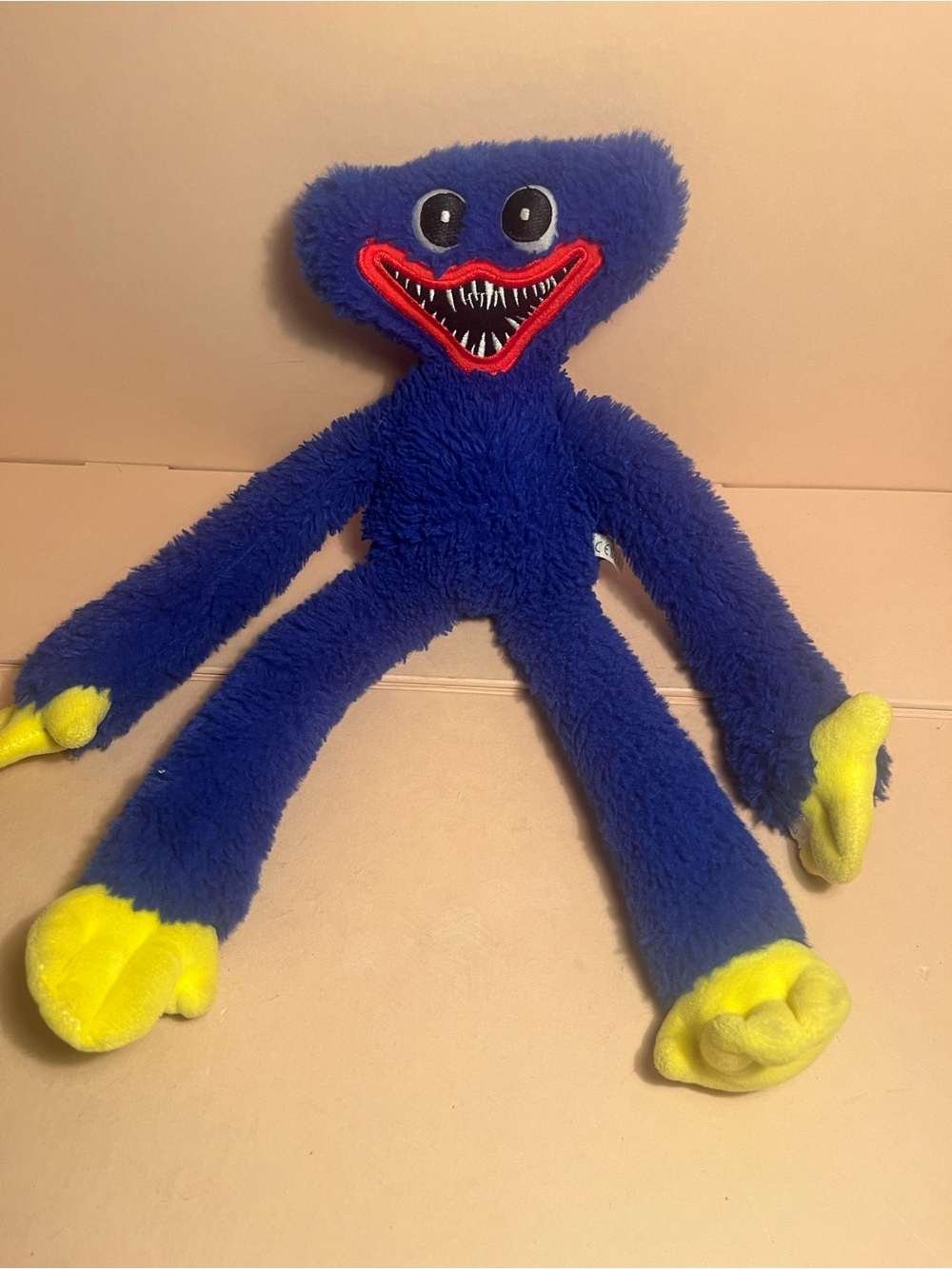 Blue & Yellow Plush Monster Toy - Soft Kids Stuffed Animal 🔵🟡